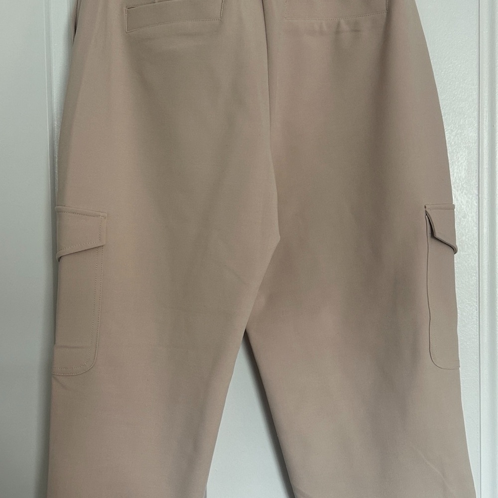 Express Beige Ankle Cargo Pants - Picture 7 of 9